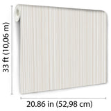 DecoratorsBest Glint Stria Stripe Natural Wallpaper