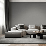 DecoratorsBest Lustre Linen Anthracite Grey Wallpaper
