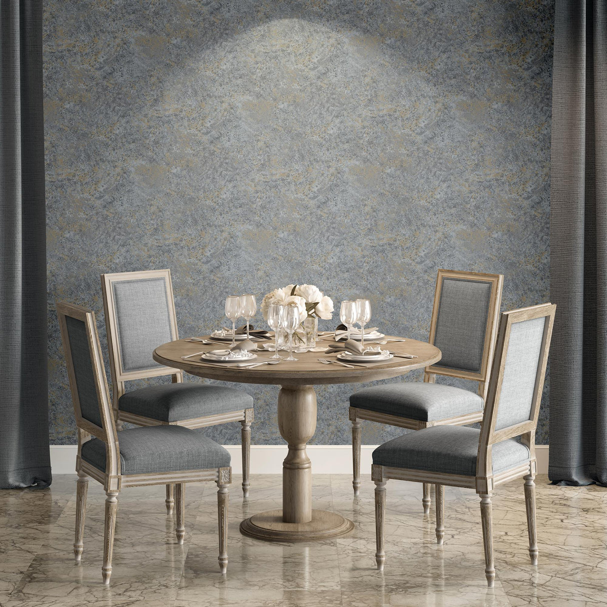 DecoratorsBest Lustre Stucco - Anthracite Grey Wallpaper