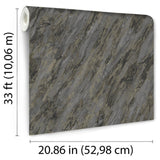 DecoratorsBest Luxe Marble with Glint Dust Black Wallpaper