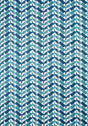 Thibaut MELROSE CHECK Navy and Peacock Fabric