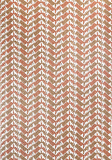 Thibaut MELROSE CHECK Apricot and Ginger Fabric