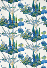 Thibaut ORLEANS Blue and Green Fabric