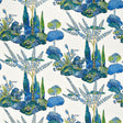 Thibaut Orleans Blue And Green Fabric