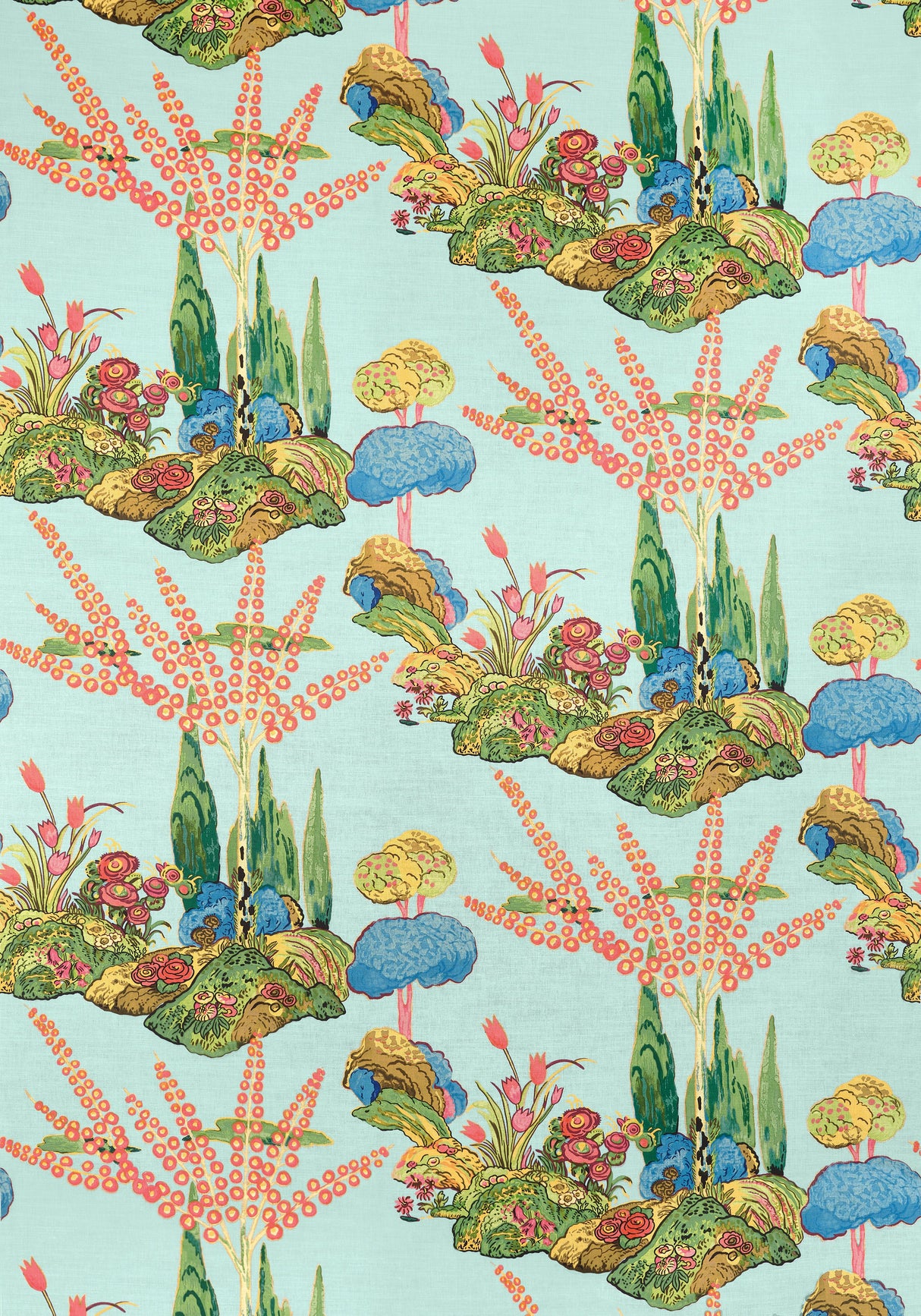 Thibaut ORLEANS Turquoise Fabric