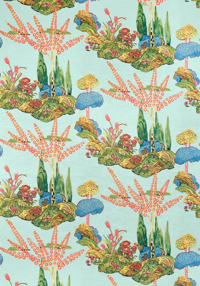 Thibaut ORLEANS Turquoise Fabric
