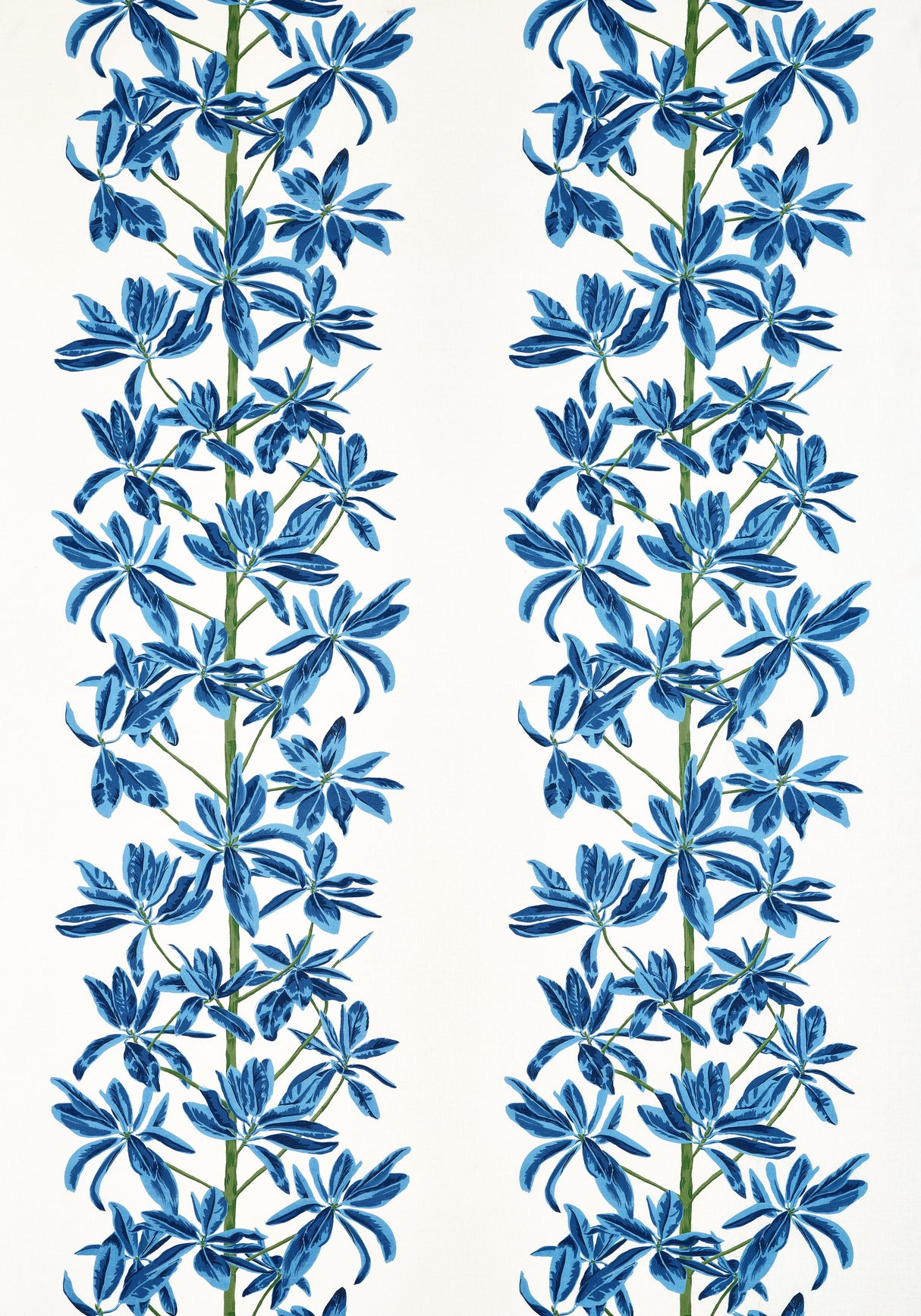 Thibaut MANGROVE TREE Blue and White Fabric
