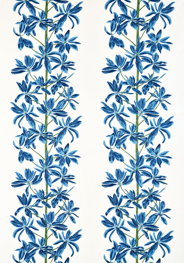 Thibaut MANGROVE TREE Blue and White Fabric