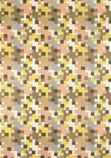 Thibaut PIXEL Apricot and Ginger Fabric