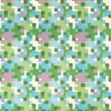 Thibaut Pixel Lavender And Green Fabric
