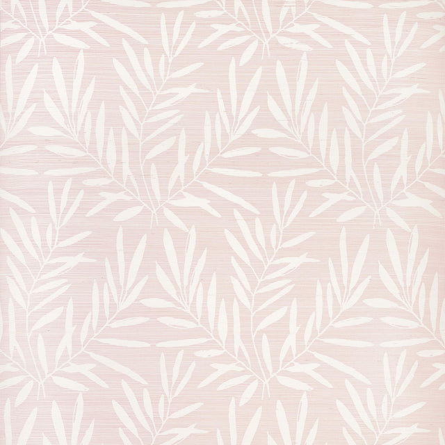 Thibaut Summer Leaves Blush Wallpaper