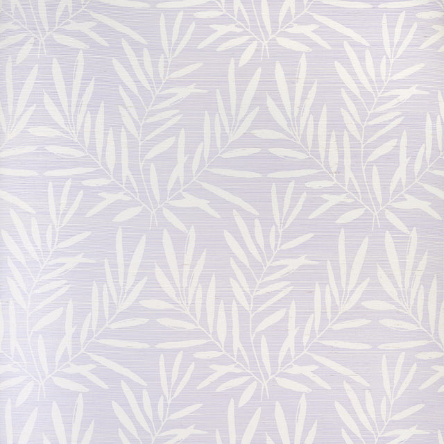 Thibaut Summer Leaves Lavender Wallpaper