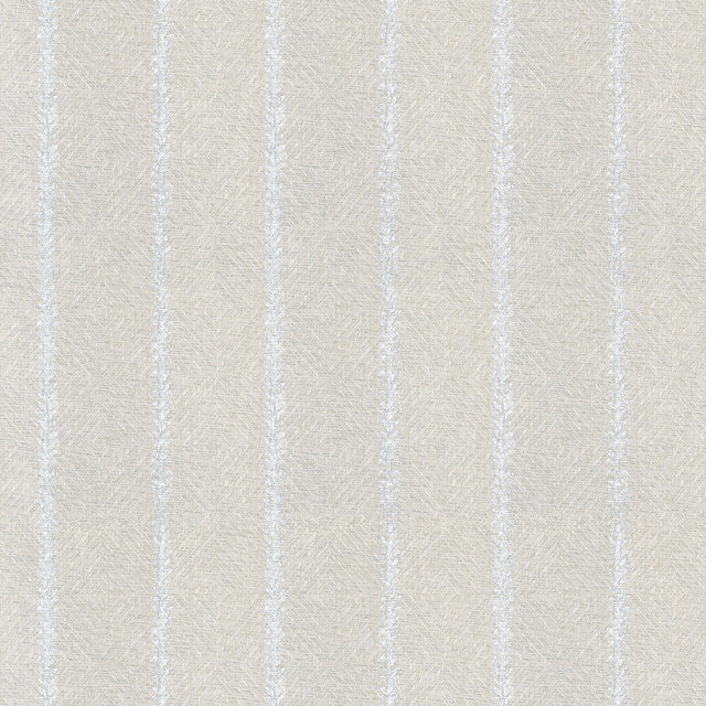 Thibaut Barrier Weave Metallic Silver On Soft Grey Wallpaper