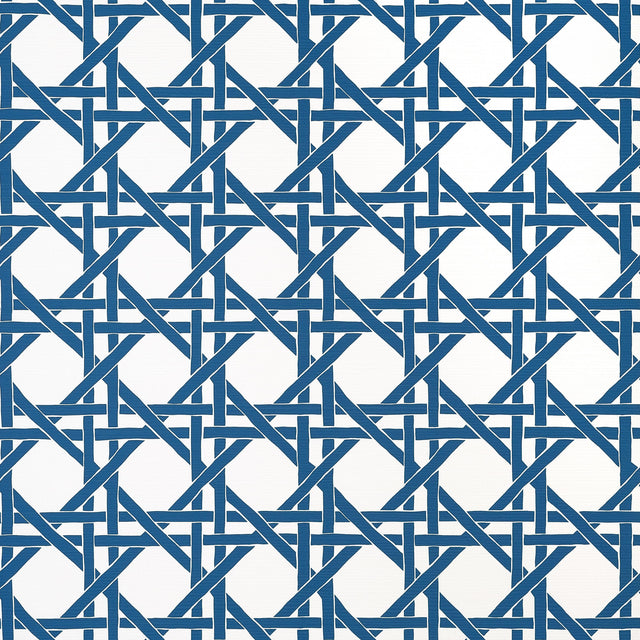 Thibaut Canary Trellis Navy Wallpaper