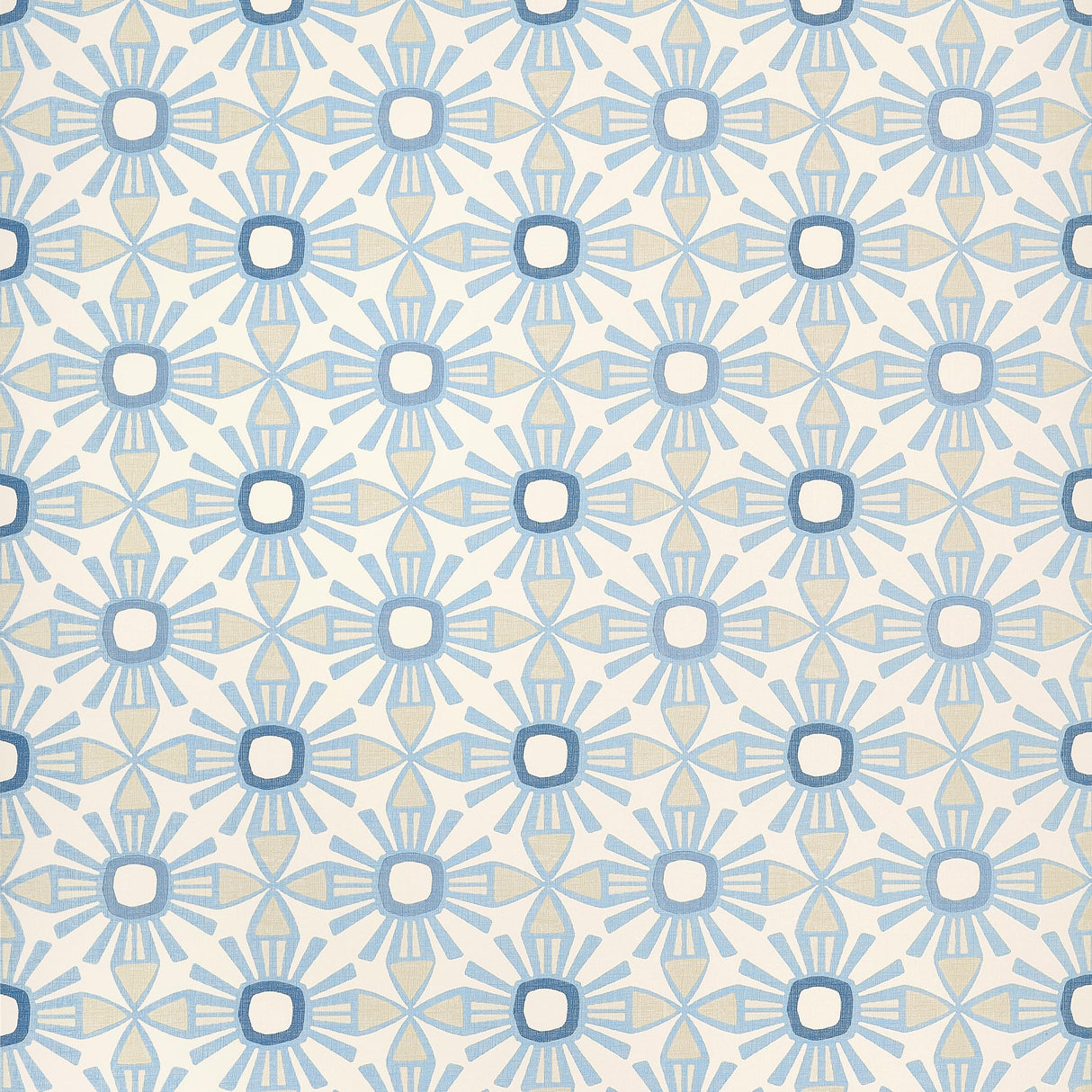 Thibaut Blue and Beige S Wallpaper