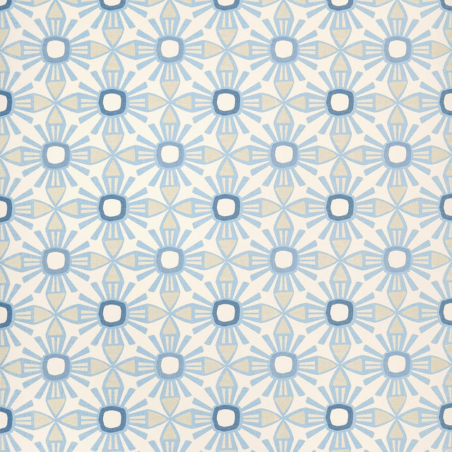 Thibaut Blue and Beige S Wallpaper