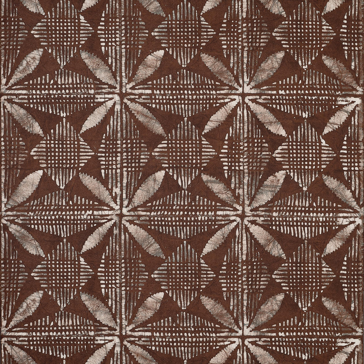 Thibaut Tortuga Batik Brown Wallpaper