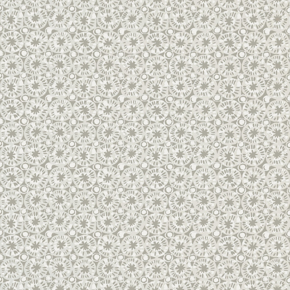 Thibaut Sand Dollar Pearl And Charcoal Wallpaper