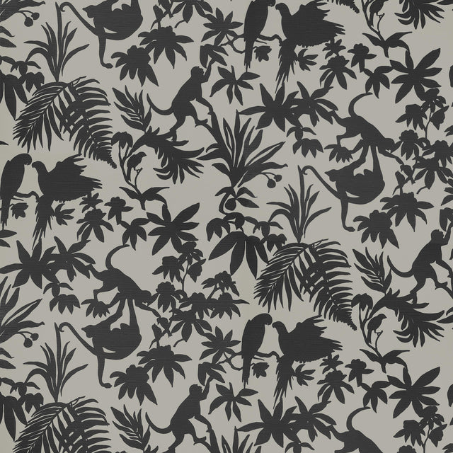 Thibaut Black and Tan S Wallpaper