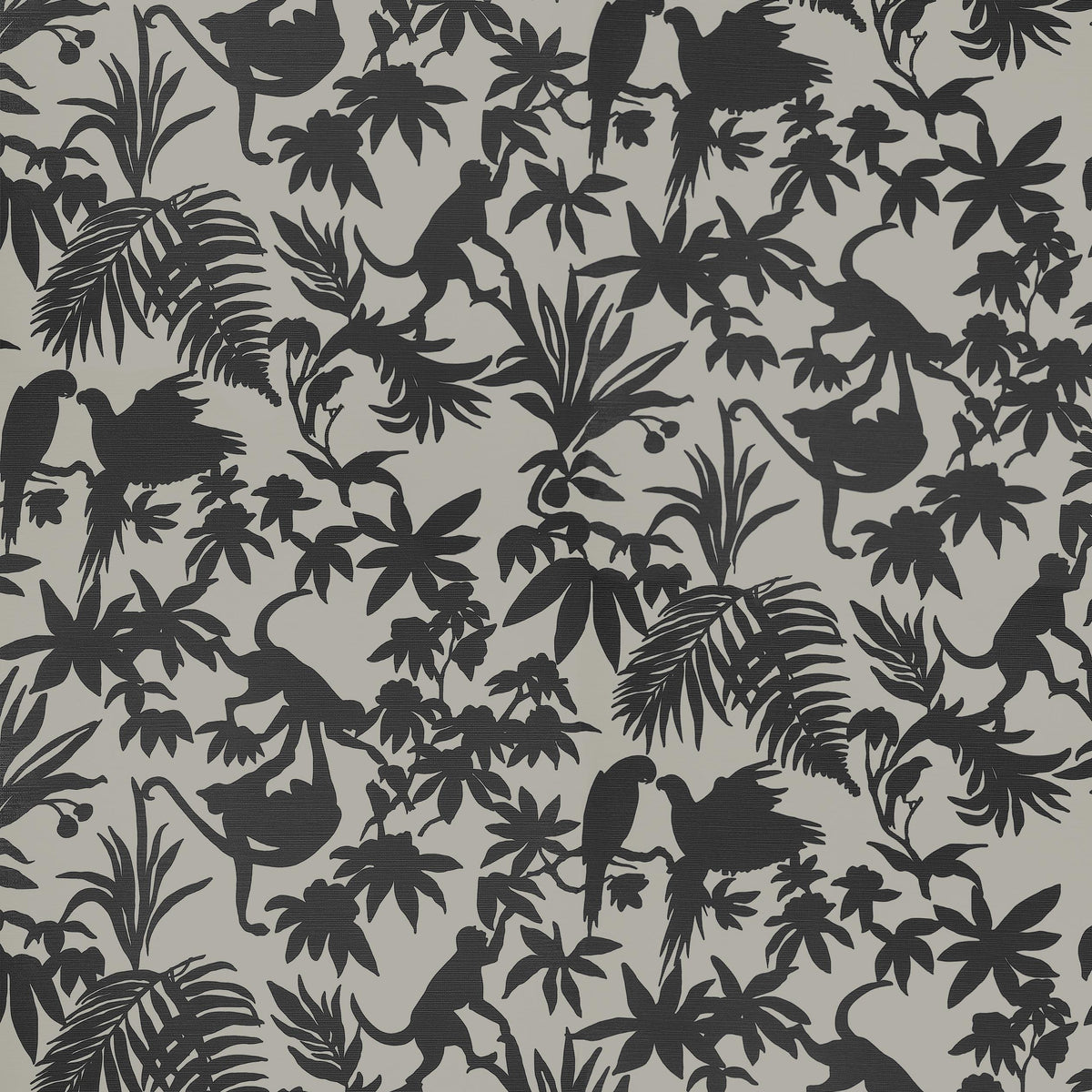 Thibaut St. Kitts Black And Tan Wallpaper