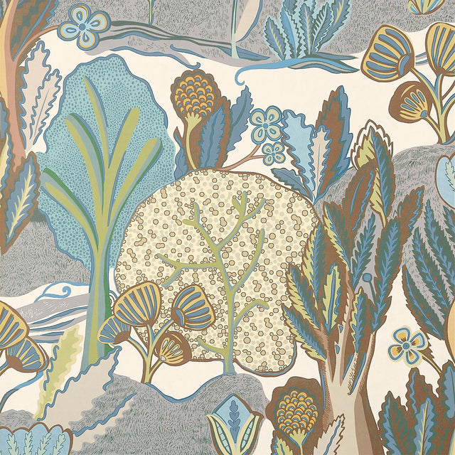 Thibaut Albero Sage And Beige Wallpaper