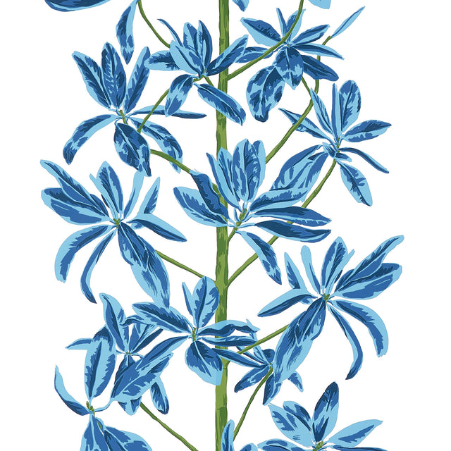 Thibaut Mangrove Tree Blue And White Wallpaper