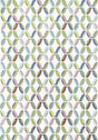 Thibaut PASSAGEWAY EMBROIDERY Lavender and Green Fabric