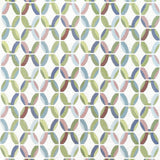 Thibaut Passageway Embroidery Lavender And Green Fabric