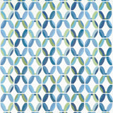 Thibaut Passageway Embroidery Blue And Green Fabric