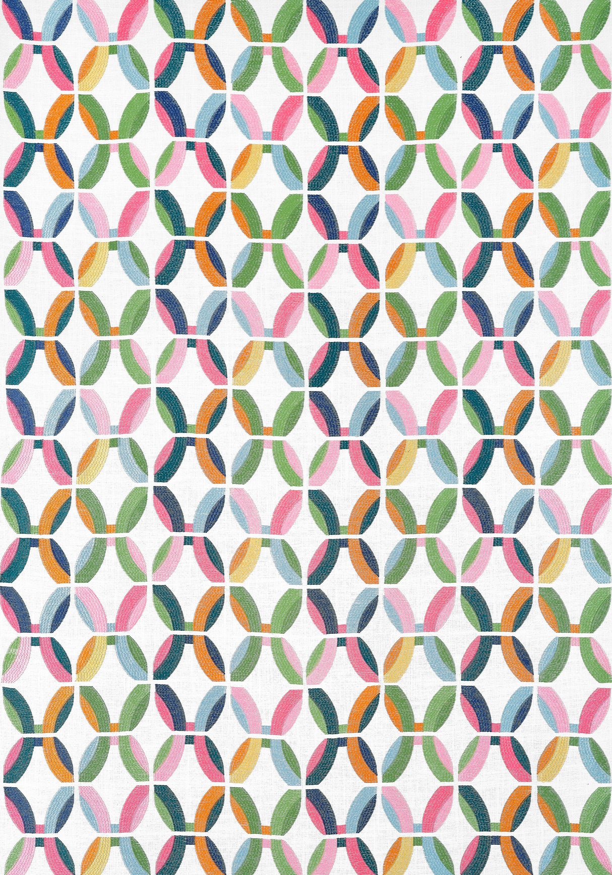 Thibaut PASSAGEWAY EMBROIDERY Brights Fabric