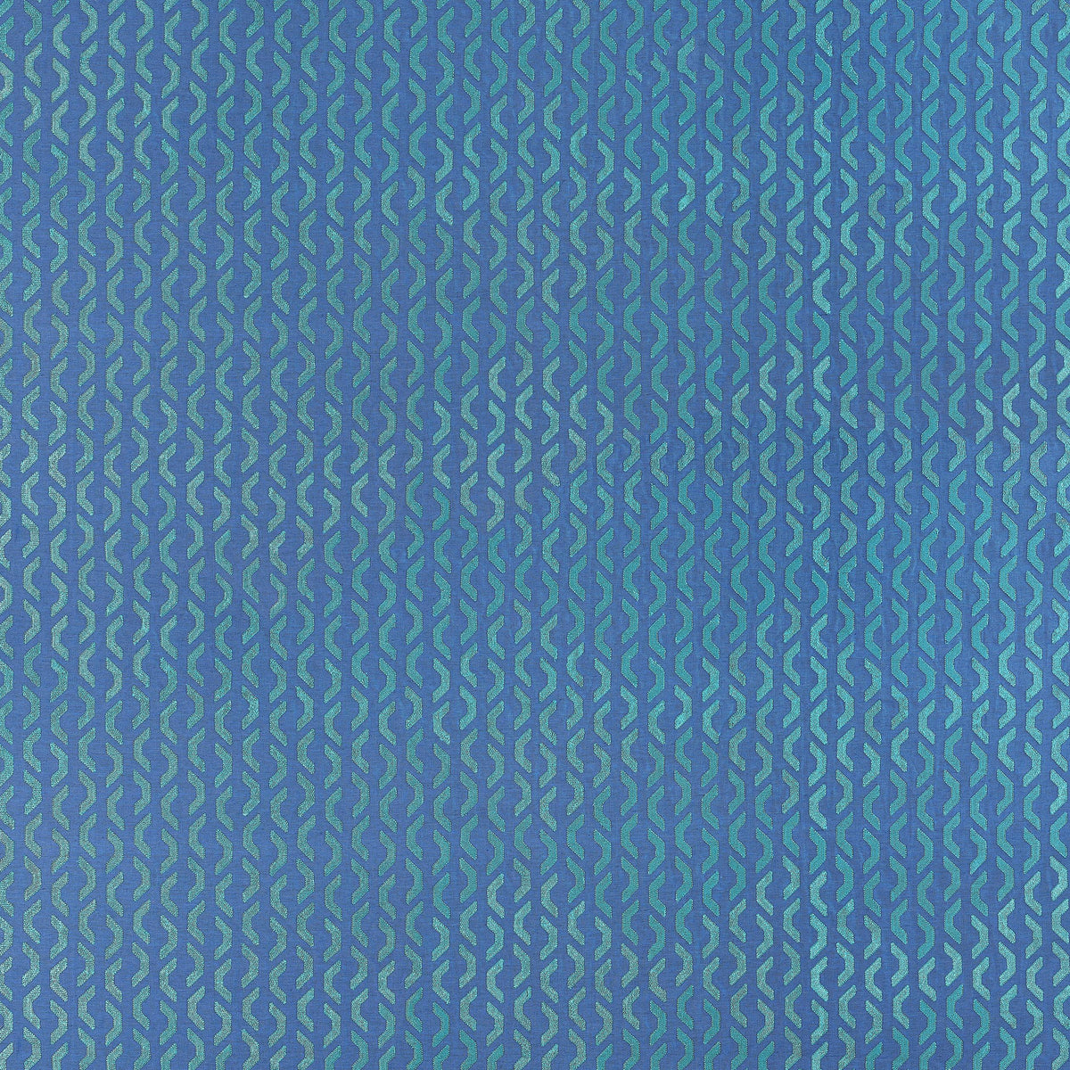 Thibaut Coronado Embroidery Blue Fabric