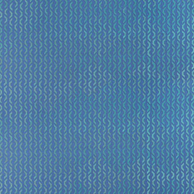 Thibaut Coronado Embroidery Blue Fabric