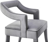 TOV Tiffany Grey Velvet Chair