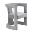 TOV Ada Grey Velvet Chair