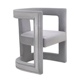 TOV Ada Grey Velvet Chair