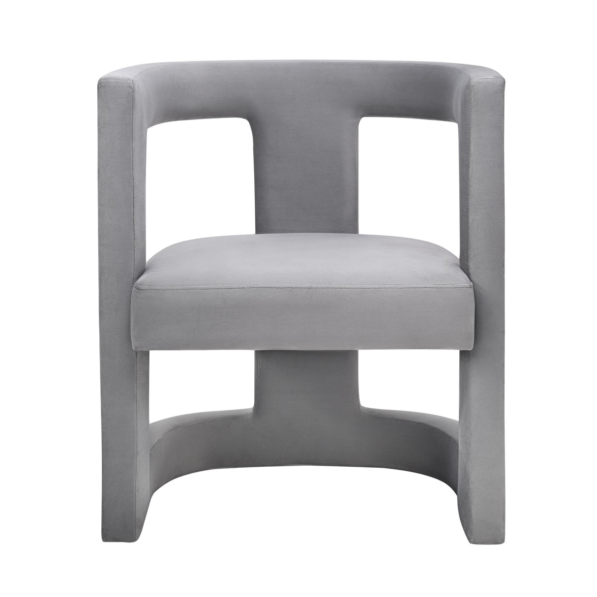 TOV Ada Grey Velvet Chair
