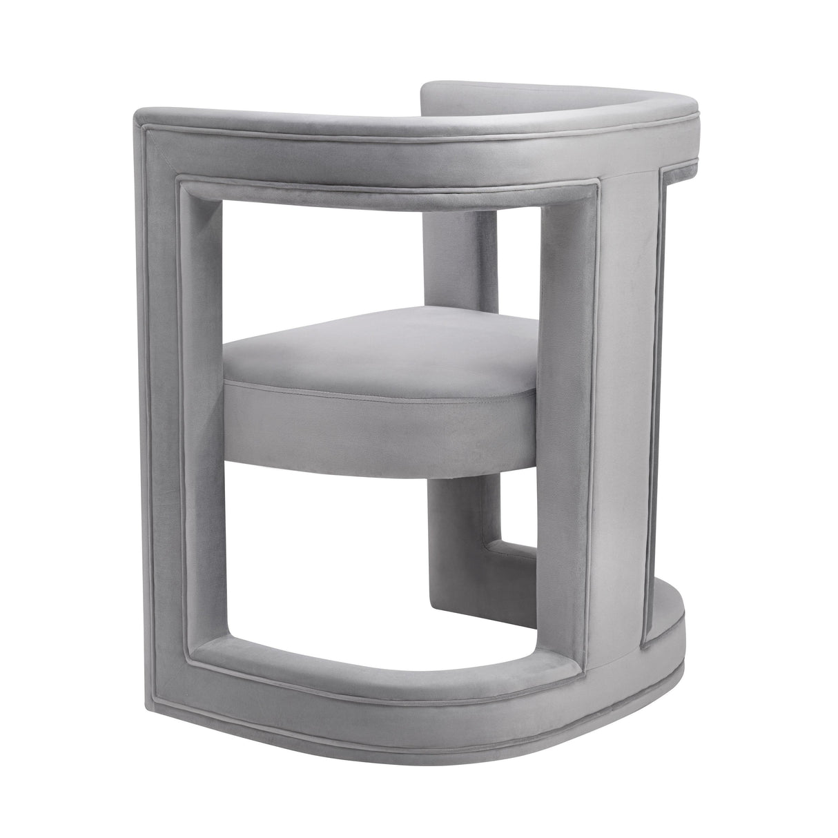 TOV Ada Grey Velvet Chair