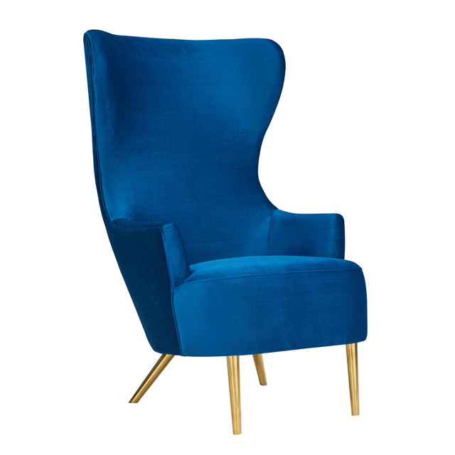 TOV Julia Navy Wingback Chair