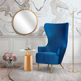 TOV Julia Navy Wingback Chair