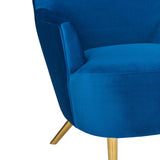 TOV Julia Navy Wingback Chair