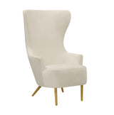 TOV Julia Cream Wingback Chair