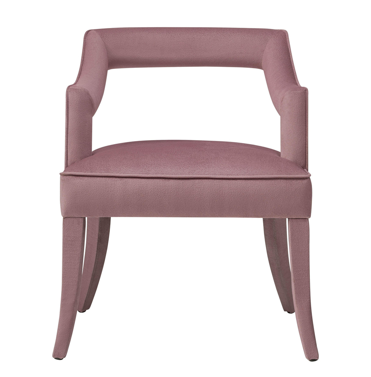 TOV Tiffany Pink Slub Velvet Chair