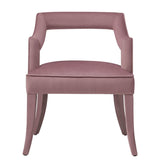 TOV Tiffany Pink Slub Velvet Chair