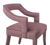 TOV Tiffany Pink Slub Velvet Chair