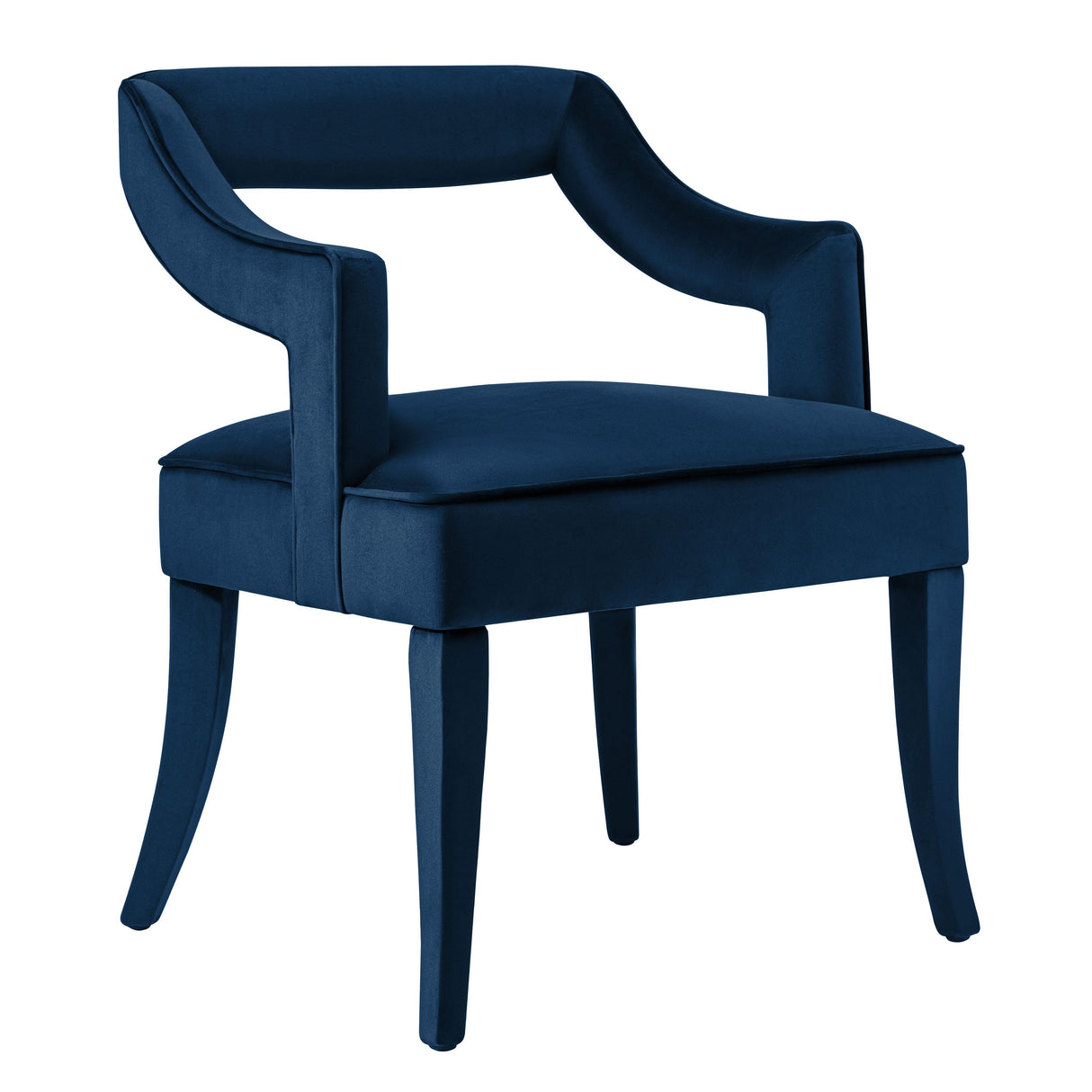TOV Tiffany Navy Velvet Chair