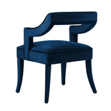 TOV Tiffany Navy Velvet Chair