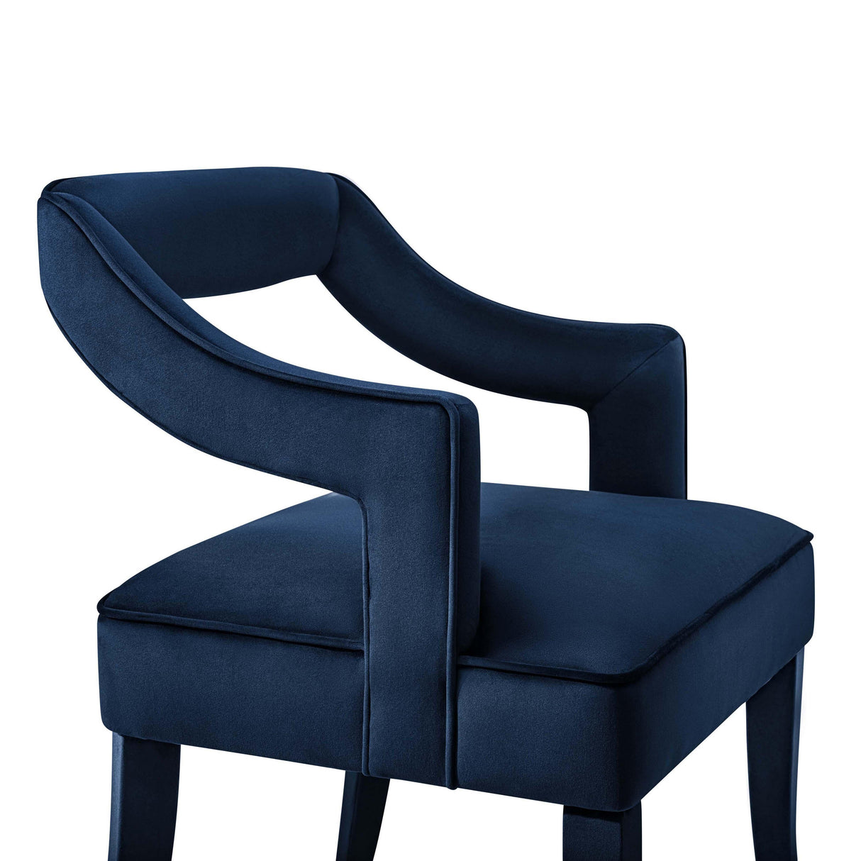 TOV Tiffany Navy Velvet Chair