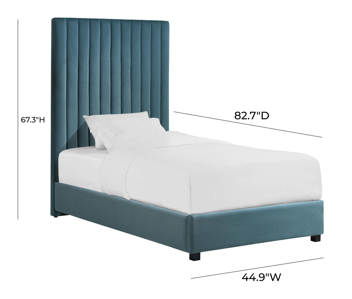 TOV Arabelle Sea Blue Bed in Twin