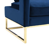 TOV Avery Navy Velvet Chair