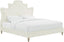 TOV Serenity Cream Velvet Bed in Queen